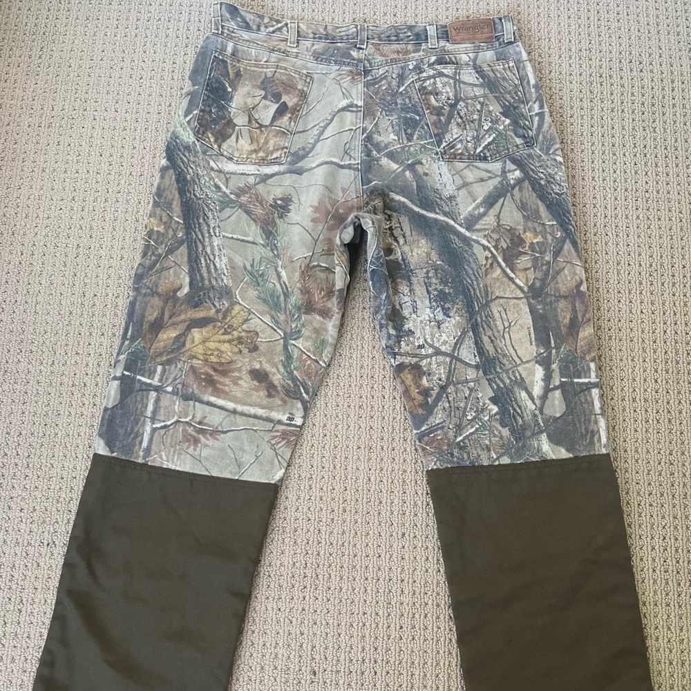 Vintage 90s real tree camo denim pants